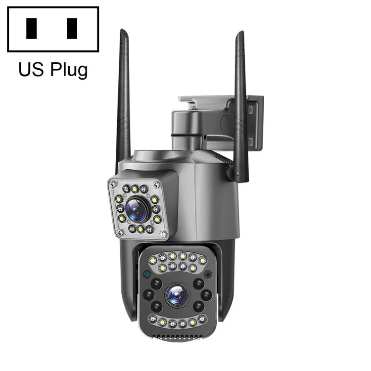 Telecamera di sorveglianza panoramica HD WiFi V380 Pro da 2 MP con doppia lente