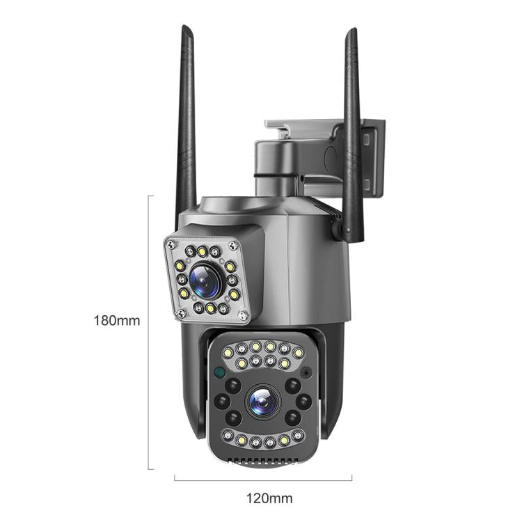 Telecamera di sorveglianza panoramica HD WiFi V380 Pro da 2 MP con doppia lente