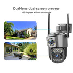 Telecamera di sorveglianza panoramica HD WiFi V380 Pro da 2 MP con doppia lente