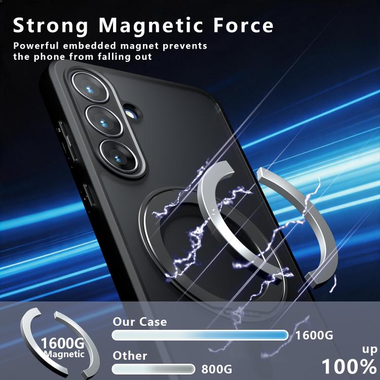 Custodia per telefono ibrida in PC e TPU con supporto magnetico Armor, For Galaxy S26 FE 5G, For Samsung Galaxy S26 Ultra 5G, For Samsung Galaxy A57 5G, For Galaxy S25 Ultra 5G