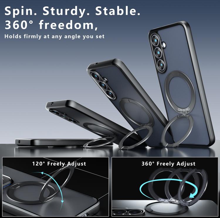 Custodia per telefono ibrida in PC e TPU con supporto magnetico Armor, For Galaxy S26 FE 5G, For Samsung Galaxy S26 Ultra 5G, For Samsung Galaxy A57 5G, For Galaxy S25 Ultra 5G