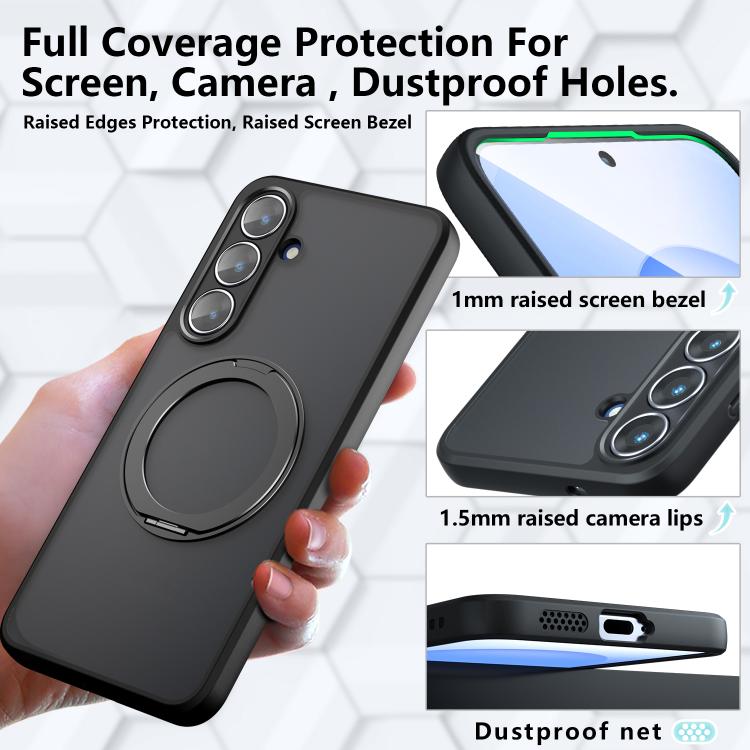 Custodia per telefono ibrida in PC e TPU con supporto magnetico Armor, For Galaxy S26 FE 5G, For Samsung Galaxy S26 Ultra 5G, For Samsung Galaxy A57 5G, For Galaxy S25 Ultra 5G