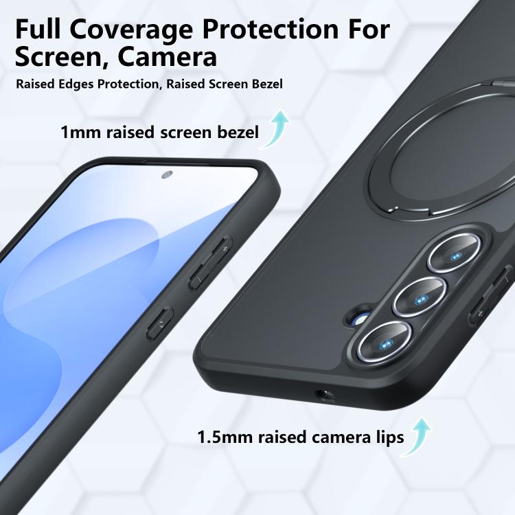 Custodia per telefono ibrida in PC e TPU con supporto magnetico Armor, For Galaxy S26 FE 5G, For Samsung Galaxy S26 Ultra 5G, For Samsung Galaxy A57 5G, For Galaxy S25 Ultra 5G