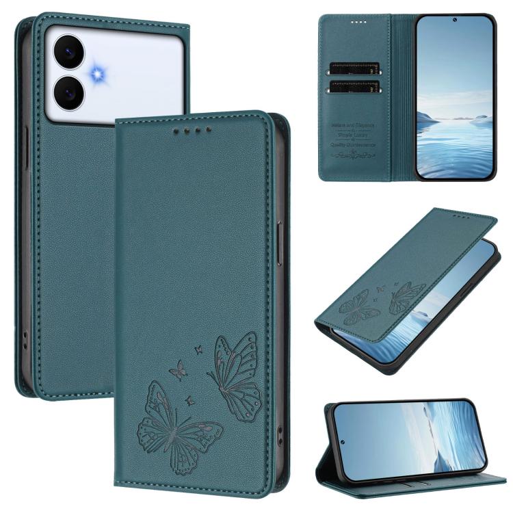Robusta custodia per telefono in ecopelle con doppia protezione RFID a farfalla e magnete., For Galaxy S26 Edge 5G, For Galaxy S26 Ultra 5G
