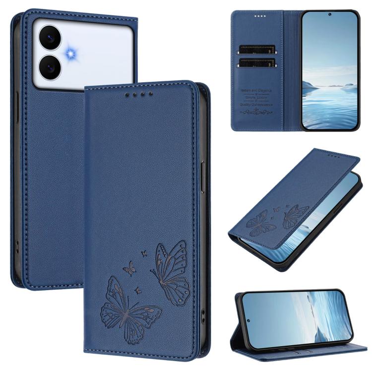 Robusta custodia per telefono in ecopelle con doppia protezione RFID a farfalla e magnete., For Galaxy S26 Edge 5G, For Galaxy S26 Ultra 5G