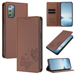 Robusta custodia per telefono in ecopelle con doppia protezione RFID a farfalla e magnete., For Galaxy Note20, For Galaxy S20 Ultra