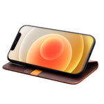 Custodia portafoglio in pelle per iPhone 12, 12 Pro, 12 Pro Max