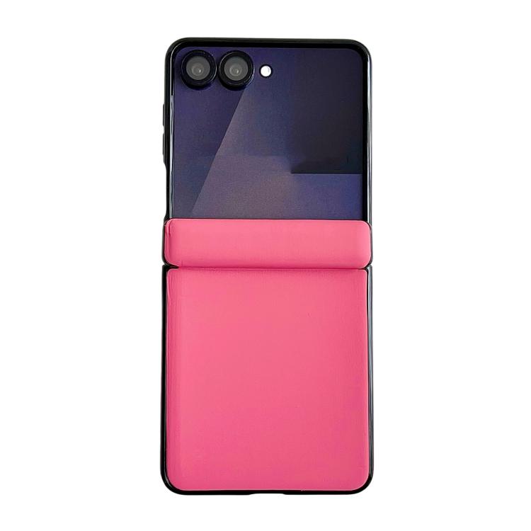 Custodia per telefono con asse magnetico integrato e texture effetto pelle, tinta unita., For Galaxy Z Fold8 5G, For Samsung Galaxy Z Flip7