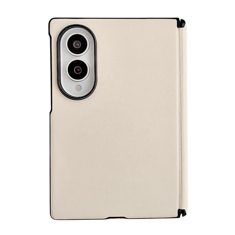 Custodia per telefono con asse magnetico integrato e texture effetto pelle, tinta unita., For Galaxy Z Fold8 5G, For Samsung Galaxy Z Flip7