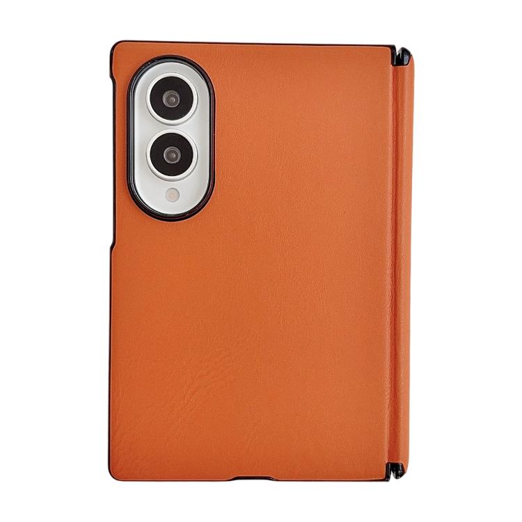 Custodia per telefono con asse magnetico integrato e texture effetto pelle, tinta unita., For Galaxy Z Fold8 5G, For Samsung Galaxy Z Flip7