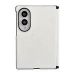 Custodia per telefono con asse magnetico integrato e texture effetto pelle, tinta unita., For Galaxy Z Fold8 5G, For Samsung Galaxy Z Flip7
