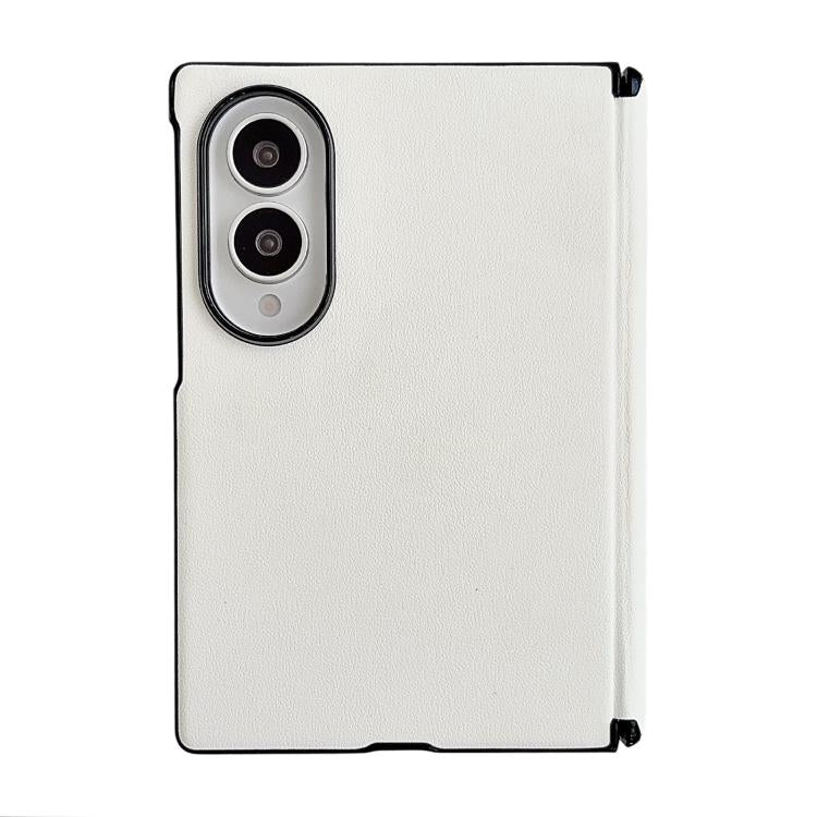 Custodia per telefono con asse magnetico integrato e texture effetto pelle, tinta unita., For Galaxy Z Fold8 5G, For Samsung Galaxy Z Flip7