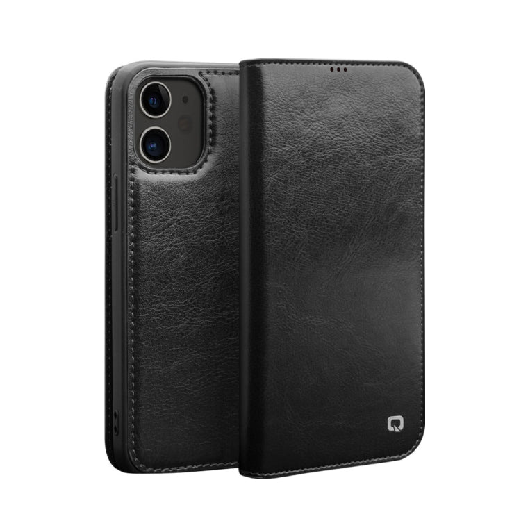Custodia portafoglio in pelle QIALINO per iPhone 12/12 Pro