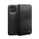Custodia portafoglio in pelle QIALINO per iPhone 12/12 Pro