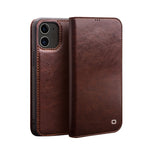 Custodia portafoglio in pelle QIALINO per iPhone 12/12 Pro