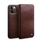 Custodia portafoglio in pelle QIALINO per iPhone 12/12 Pro