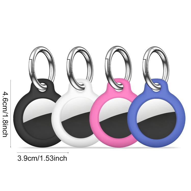 XDcase Set di 4 custodie protettive rigide in PC a tinta unita con portachiavi, 4PCS (Black White Blue Green), 4PCS (Green Orange Red Pink)