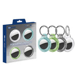 XDcase - Set di 4 custodie protettive rigide trasparenti in PC con portachiavi, 4PCS (Transparent Black Green Blue), 4PCS (Transparent Blue Green Red Pink)