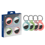 XDcase - Set di 4 custodie protettive rigide trasparenti in PC con portachiavi, 4PCS (Transparent Black Green Blue), 4PCS (Transparent Blue Green Red Pink)