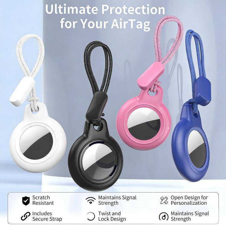 XDcase - Set di 4 custodie rigide protettive in PC a tinta unita con cinturino, 4PCS