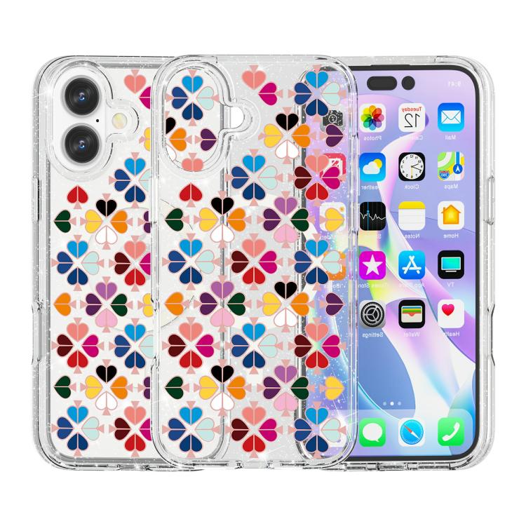 Custodia magnetica per telefono con motivo a cuori rossi e cristalli scintillanti, For iPhone 17, For iPhone Air, For iPhone 16 Pro Max, For iPhone 16 Pro