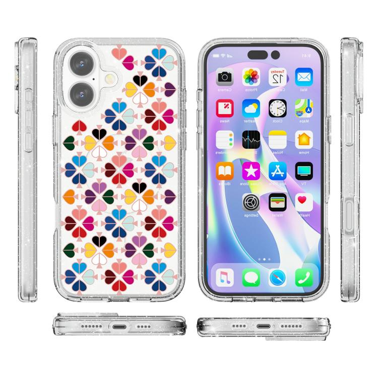 Custodia magnetica per telefono con motivo a cuori rossi e cristalli scintillanti, For iPhone 17, For iPhone Air, For iPhone 16 Pro Max, For iPhone 16 Pro