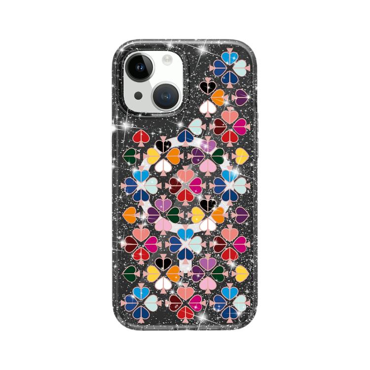 Custodia magnetica per telefono con motivo a cuori rossi e cristalli scintillanti, For iPhone 15 Plus, For iPhone 15, For iPhone 14 Plus, For iPhone 14