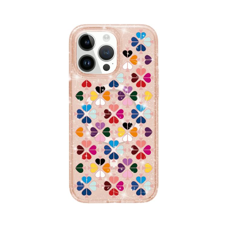 Custodia magnetica per telefono con motivo a cuori rossi e cristalli scintillanti, For iPhone 14 Pro, For iPhone 14 Pro Max, For iPhone 13 Pro Max, For iPhone 13 Pro