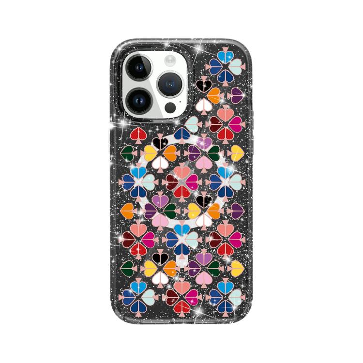 Custodia magnetica per telefono con motivo a cuori rossi e cristalli scintillanti, For iPhone 14 Pro, For iPhone 14 Pro Max, For iPhone 13 Pro Max, For iPhone 13 Pro