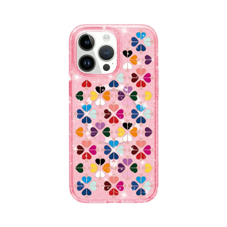 Custodia magnetica per telefono con motivo a cuori rossi e cristalli scintillanti, For iPhone 14 Pro, For iPhone 14 Pro Max, For iPhone 13 Pro Max, For iPhone 13 Pro