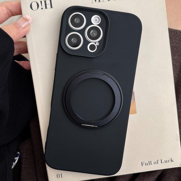 Custodia per telefono in silicone con foro sottile e supporto magnetico antistress., For iPhone 15 Pro, For iPhone 15, For iPhone 14 / 13