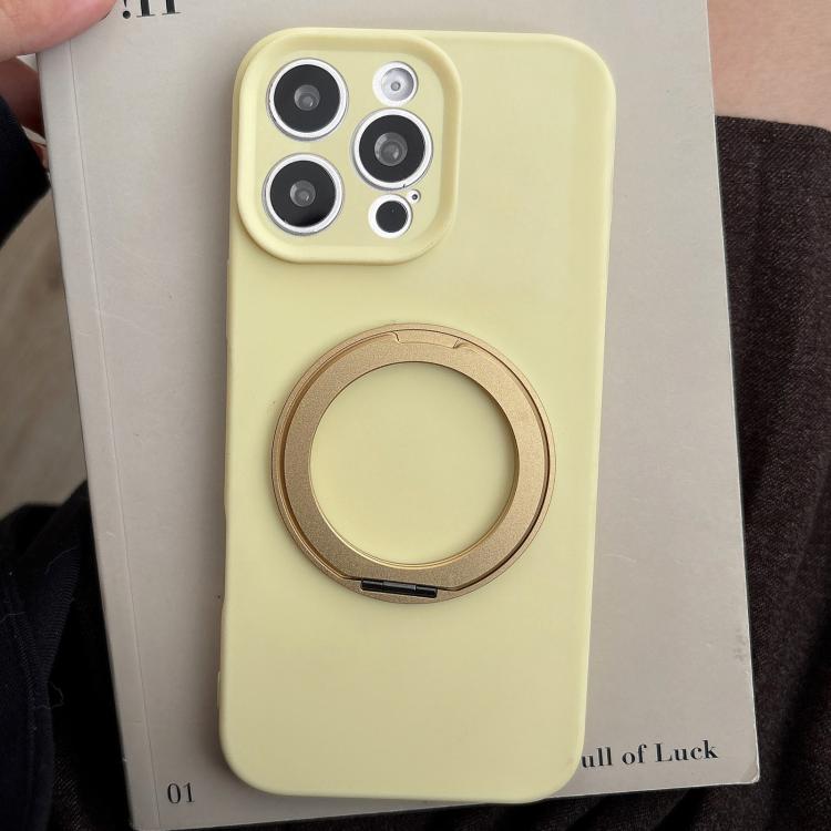 Custodia per telefono in silicone con foro sottile e supporto magnetico antistress., For iPhone 15 Pro, For iPhone 15, For iPhone 14 / 13
