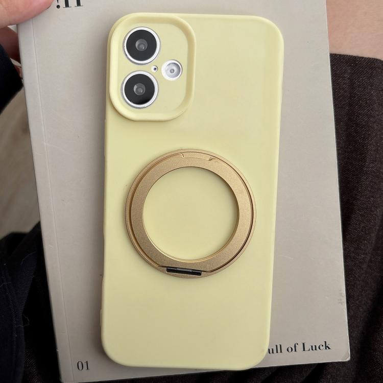 Custodia per telefono in silicone con foro sottile e supporto magnetico antistress., For iPhone 16 Plus, For iPhone 16, For iPhone 15 Pro Max