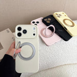 Custodia per telefono in silicone con foro sottile e supporto magnetico antistress., For iPhone 12 Pro, For iPhone 11