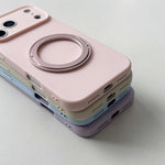 Custodia per telefono in silicone con foro sottile e supporto magnetico antistress., For iPhone 17 Pro Max, For iPhone 17 Pro, For iPhone 17