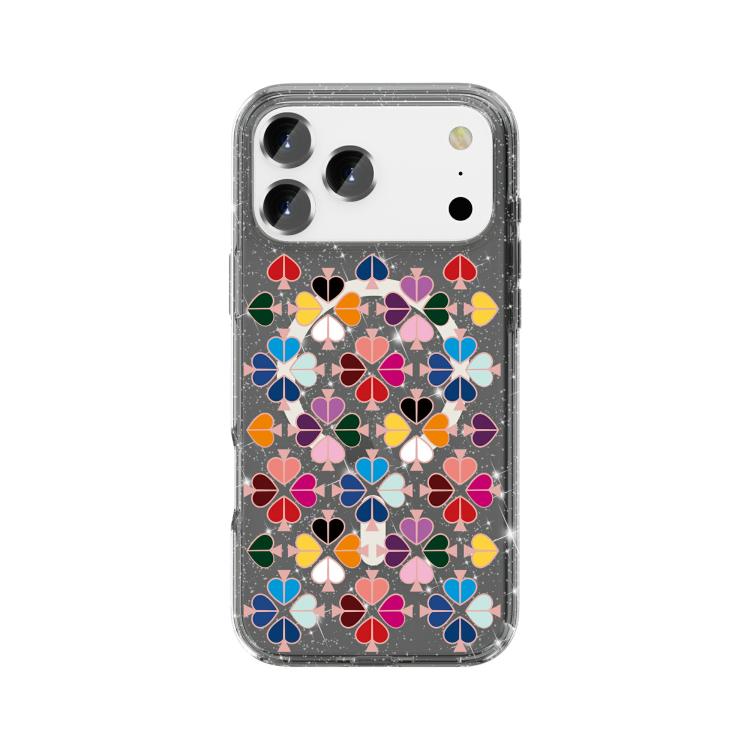 Custodia magnetica per telefono con motivo a cuori rossi e cristalli scintillanti, For iPhone 18 Pro / 17 Pro, For iPhone 18 Pro Max / 17 Pro Max