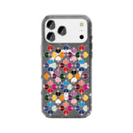Custodia magnetica per telefono con motivo a cuori rossi e cristalli scintillanti, For iPhone 18 Pro / 17 Pro, For iPhone 18 Pro Max / 17 Pro Max
