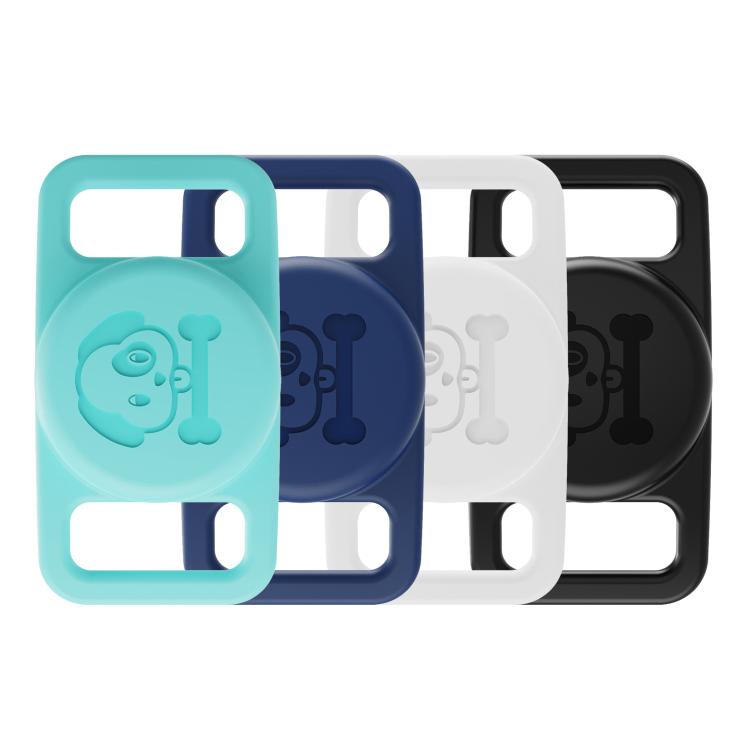XDcase 4 pezzi Custodia protettiva in silicone impermeabile per collare per animali domestici, 4PCS (Black White Blue Green), 4PCS (Pink Red Purple Yellow)
