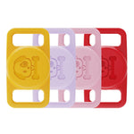 XDcase 4 pezzi Custodia protettiva in silicone impermeabile per collare per animali domestici, 4PCS (Black White Blue Green), 4PCS (Pink Red Purple Yellow)