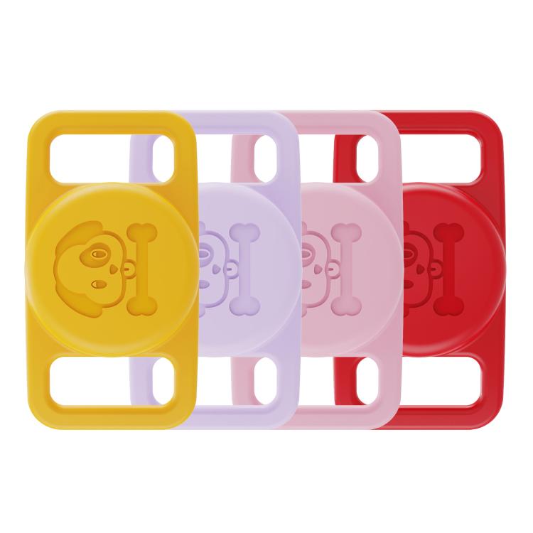 XDcase 4 pezzi Custodia protettiva in silicone impermeabile per collare per animali domestici, 4PCS (Black White Blue Green), 4PCS (Pink Red Purple Yellow)