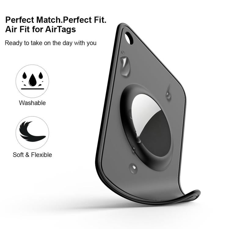 Custodia protettiva in TPU ultra sottile con design a portafoglio XDcase., For AirTag 2nd Gen / 1st Gen