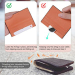 Custodia protettiva in TPU ultra sottile con design a portafoglio XDcase., For AirTag 2nd Gen / 1st Gen