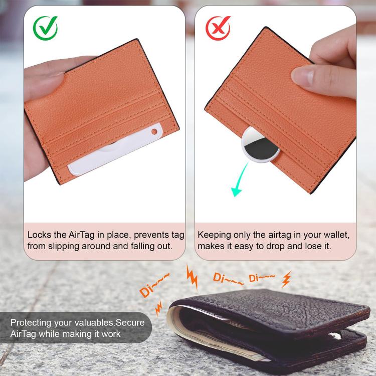 Custodia protettiva in TPU ultra sottile con design a portafoglio XDcase., For AirTag 2nd Gen / 1st Gen