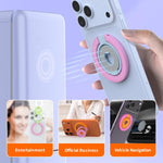 Design a colori a contrasto, anello girevole a 360 gradi multifunzionale, supporto magnetico per telefono