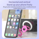 Design a colori a contrasto, anello girevole a 360 gradi multifunzionale, supporto magnetico per telefono