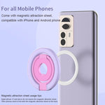 Design a colori a contrasto, anello girevole a 360 gradi multifunzionale, supporto magnetico per telefono