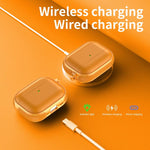 Custodia protettiva per auricolari con design a due scomparti e texture in similpelle vegana, dotata di gancio in metallo., For AirPods Pro 3, For AirPods Pro 2 / AirPods Pro