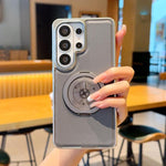 Custodia magnetica per telefono in ecopelle galvanizzata con supporto girevole a 360 gradi e fissaggio laterale a ingranaggi., For Samsung Galaxy S26+ 5G, For Samsung Galaxy S26 Ultra 5G, For Samsung Galaxy S26 5G, For Samsung Galaxy S25 5G            ...