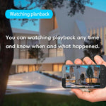 Telecamera di sorveglianza wireless WiFi V380 3MP HD panoramica a 360 gradi con tripla lente., EU Plug, US Plug