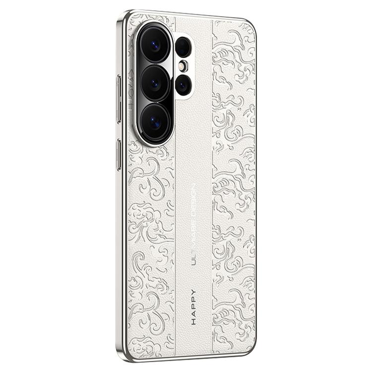 Custodia per PC in pelle liscia con motivo drago nuvola, For Samsung Galaxy S26+ 5G, For Samsung Galaxy S26 Ultra 5G, For Samsung Galaxy S26 5G, For Samsung Galaxy S25 5G, For Samsung Galaxy S25+ 5G, For Samsung Galaxy S25 Ultra 5G